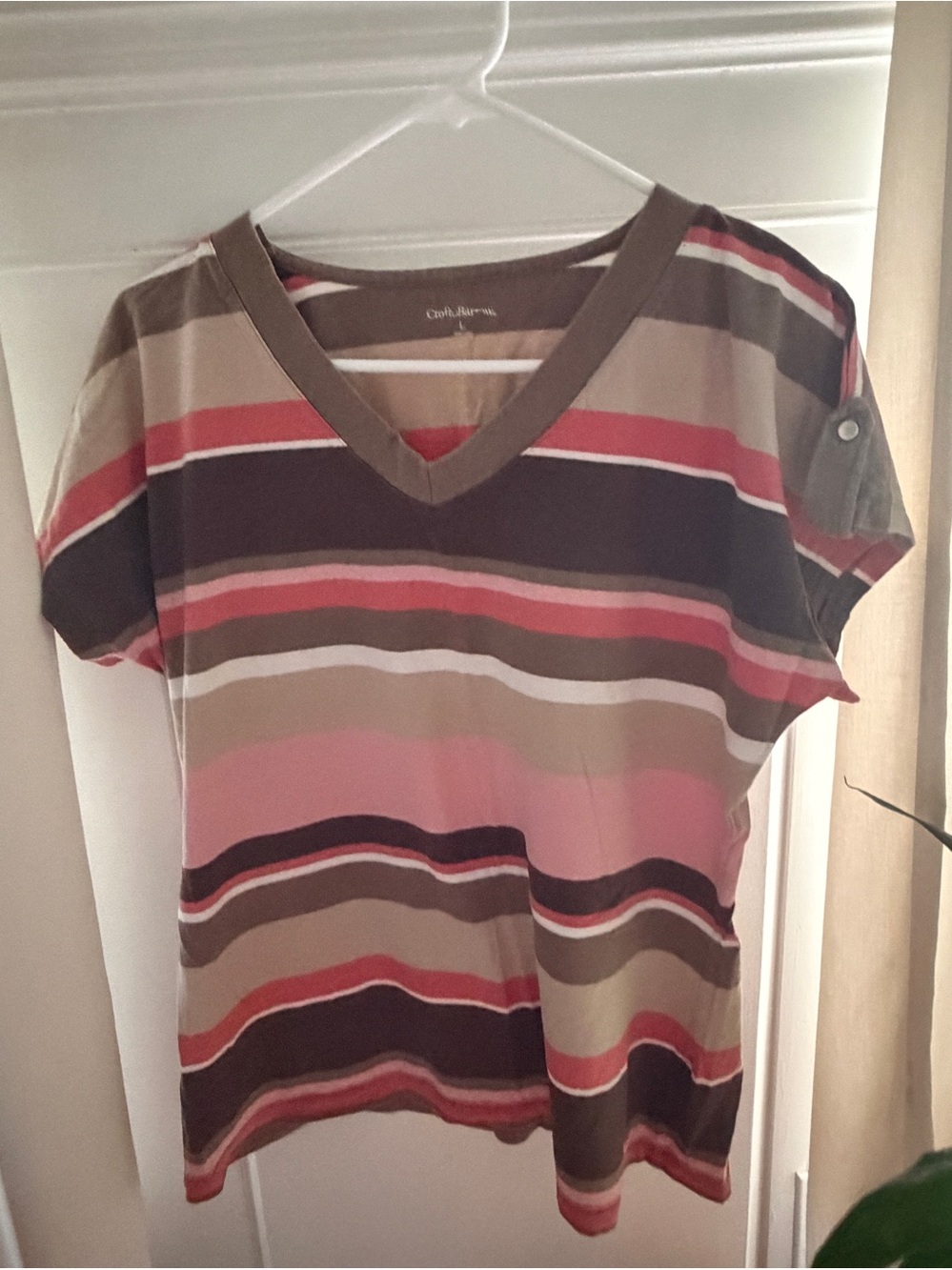 Croft & Barrow Brown Shirt Size L